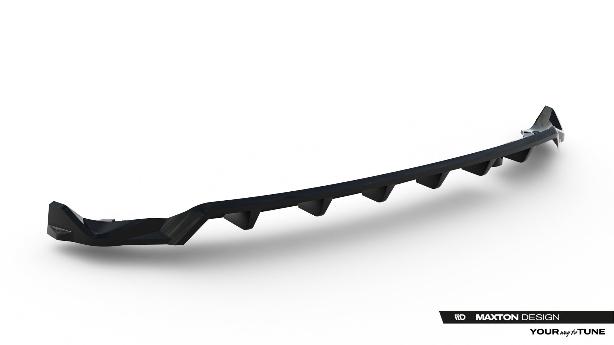 Maxton Design Street+ Mittlerer Diffusor RACE passend für MG 3 Mk1 schwarz Hochglanz