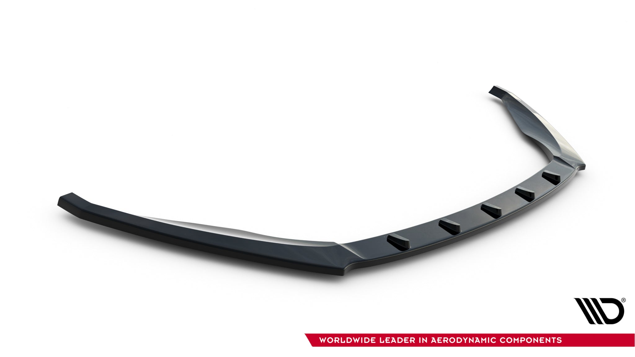 Maxton Design Street+ Spoilerlippe Front Ansatz V.1 passend für Skoda Octavia RS Mk3 schwarz Hochglanz