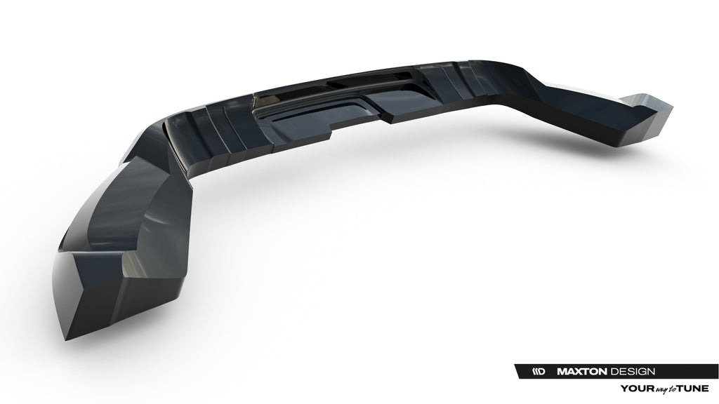 Maxton Design Street+ Mittlerer Diffusor RACE passend für Land Rover Defender Mk4 schwarz Hochglanz