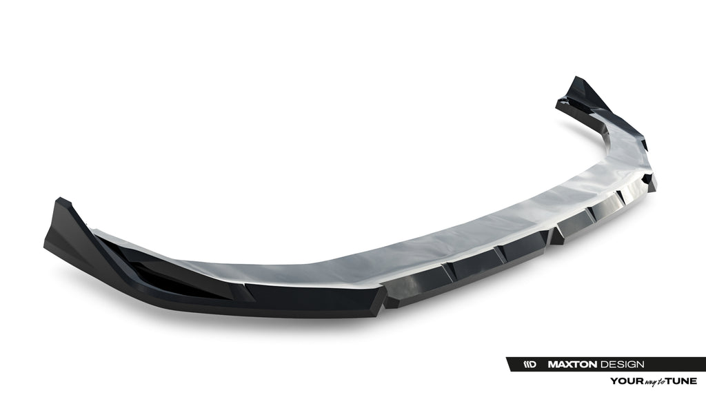 Maxton Design Street+ Spoilerlippe Front Ansatz passend für BMW X2 M35i U10 schwarz Hochglanz