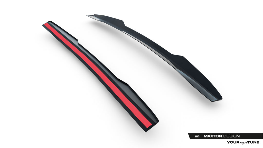 Maxton Design Höher Spoiler CAP passend für Subaru WRX STI Mk2 schwarz Hochglanz