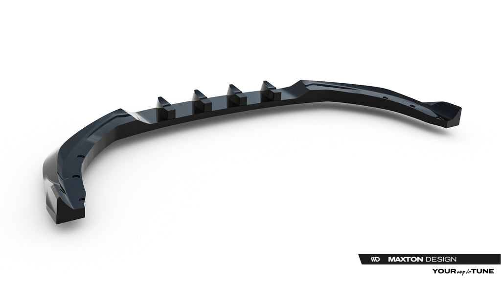 Maxton Design Street+ Spoilerlippe Front Ansatz V.1 passend für MG 3 Mk1 schwarz Hochglanz