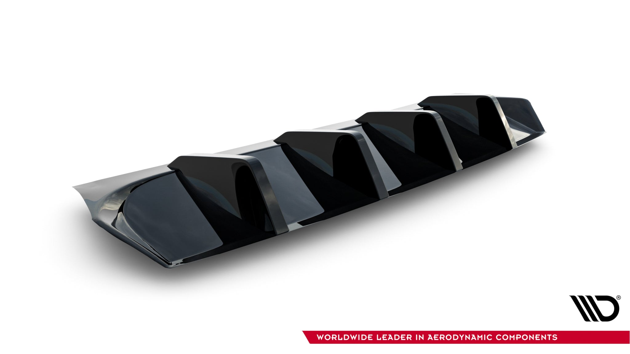 Maxton Design Diffusor Heck Ansatz passend für Skoda Octavia Sportline Liftback / Combi Mk4 Facelift schwarz Hochglanz