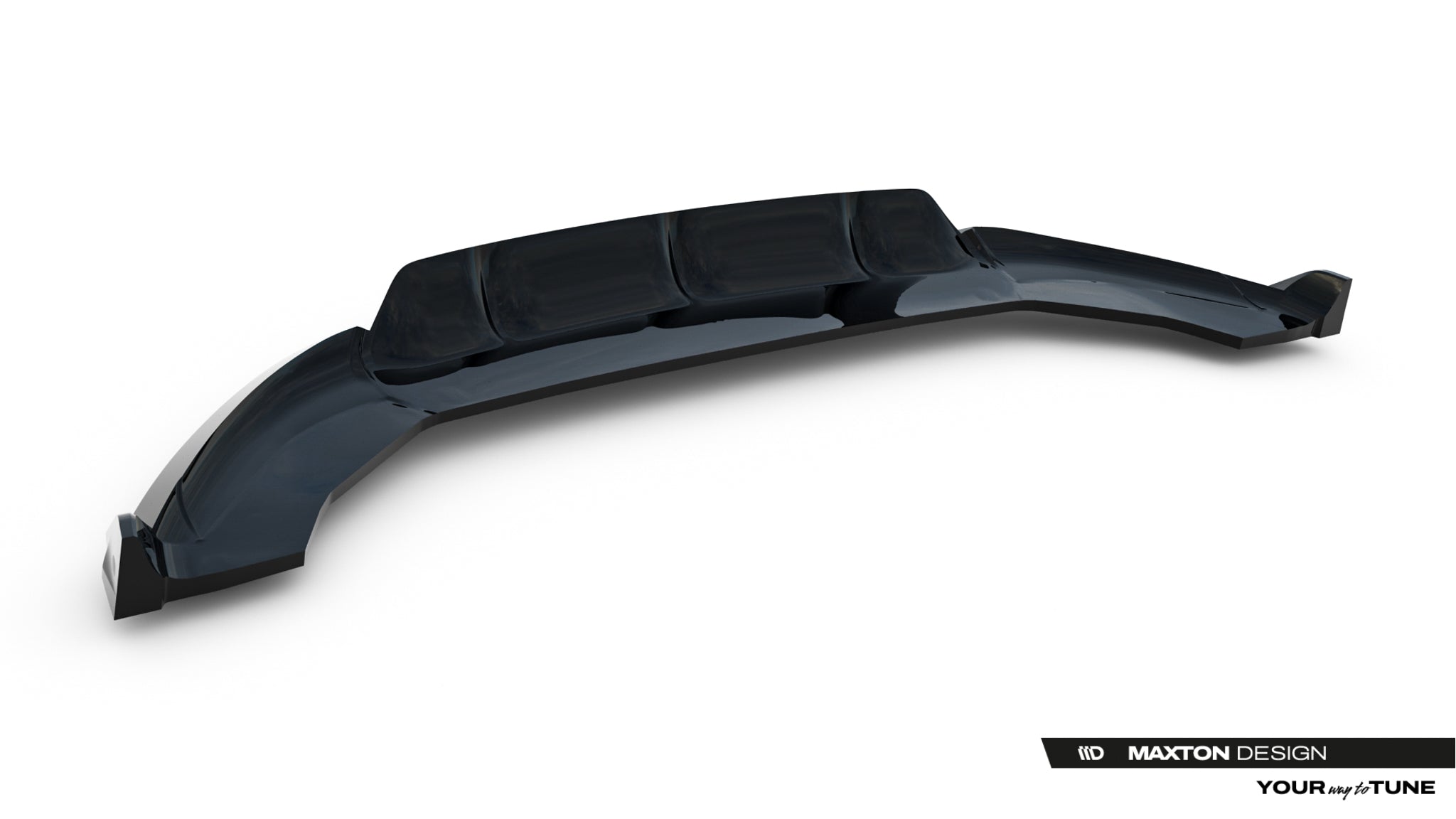 Maxton Design Street+ Spoilerlippe Front Ansatz passend für Land Rover Range Rover Evoque Dynamic Mk2 schwarz Hochglanz