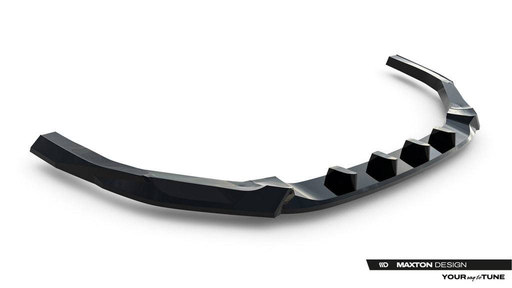 Maxton Design Street+ Spoilerlippe Front Ansatz V.1 passend für Subaru WRX STI Mk2 schwarz Hochglanz