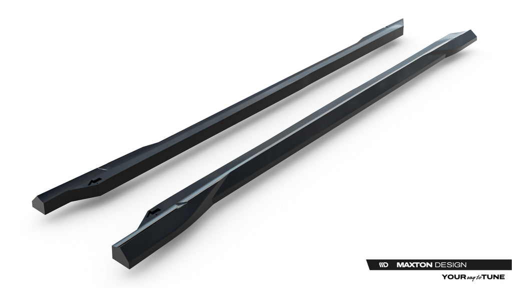 Maxton Design Street+ Seitenschweller Leisten passend für Cupra Tavascan Mk1 schwarz Hochglanz