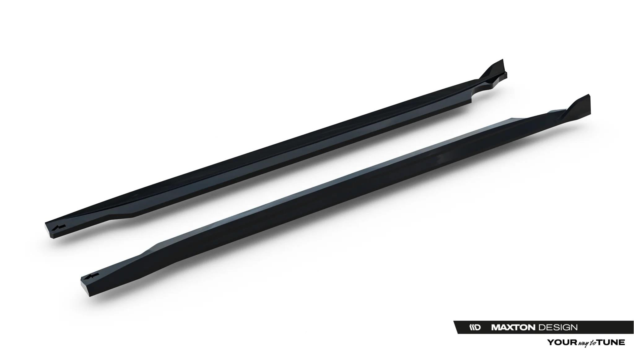 Maxton Design Street+ Seitenschweller Leisten Passend für Alfa Romeo Junior Mk1 Schwarz Hochglanz