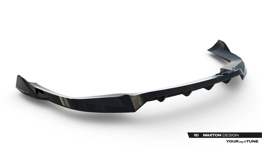 Maxton Design Street+ Mittlerer Diffusor Race Passend für Porsche Panamera 4 / 4S E-Hybrid / 4 E-Hybrid 972 Schwarz Hochglanz