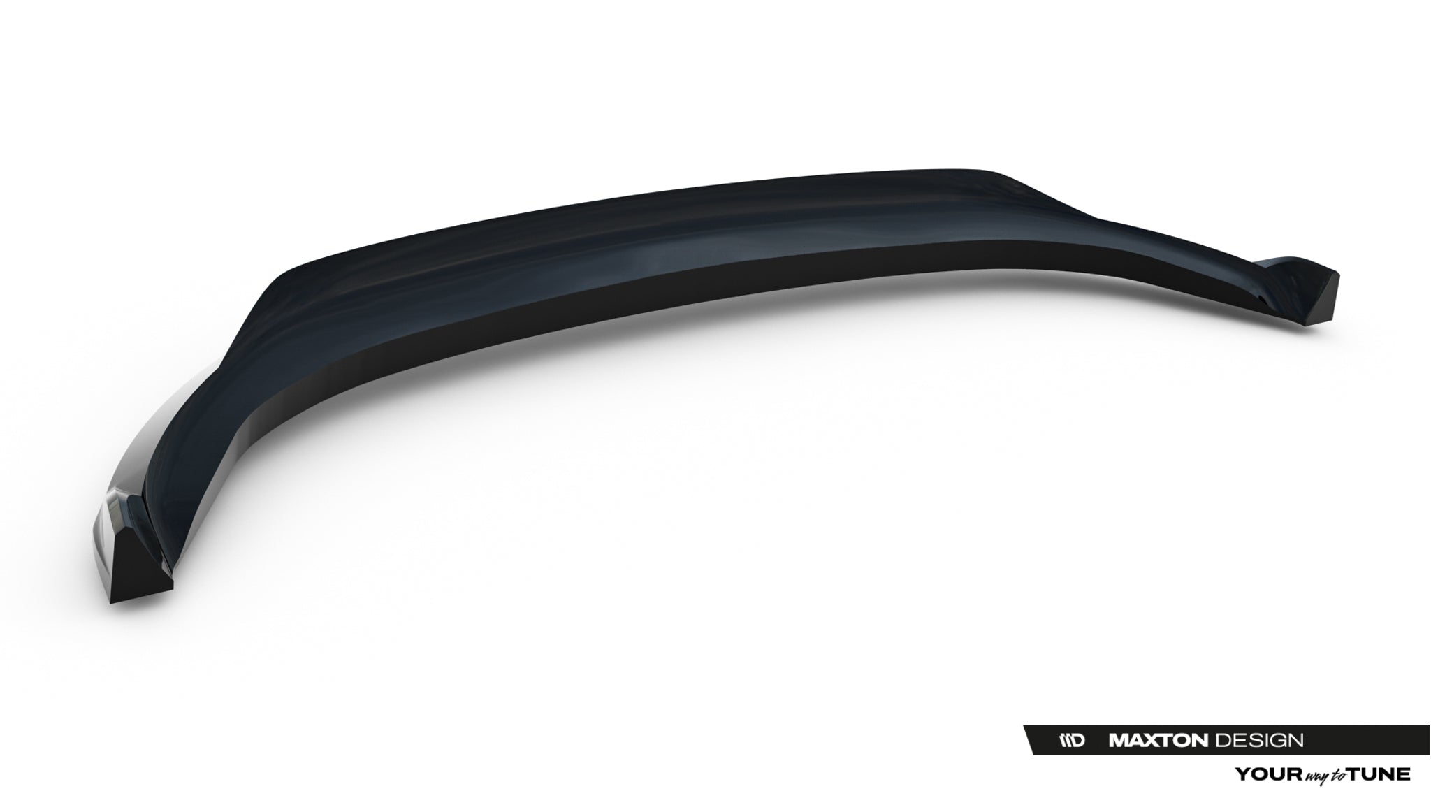 Maxton Design Street+ Spoilerlippe Front Ansatz passend für Tesla Model Y Premium Mk1 Facelift schwarz Hochglanz