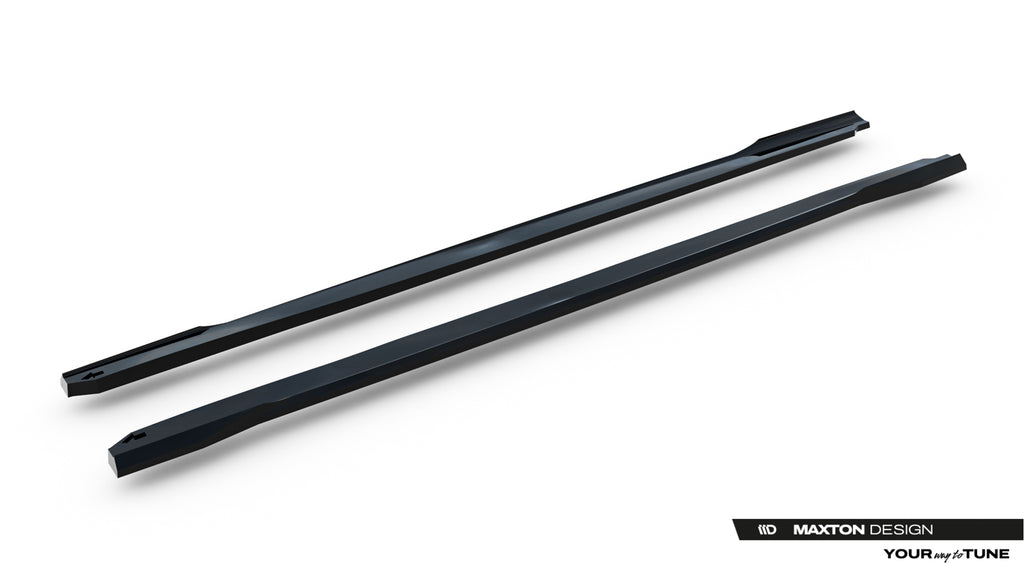 Maxton Design Street+ Seitenschweller Leisten passend für Subaru WRX STI Mk2 schwarz Hochglanz