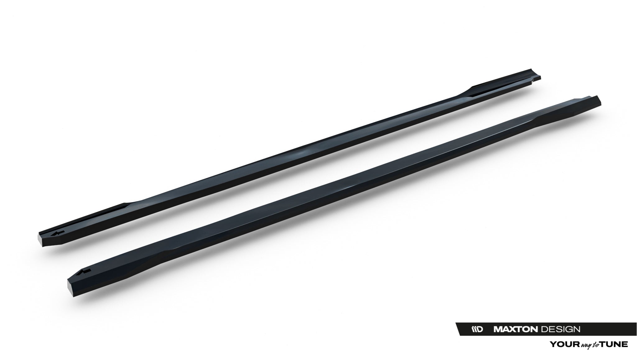 Maxton Design Street+ Seitenschweller Leisten passend für Subaru WRX STI Mk2 schwarz Hochglanz