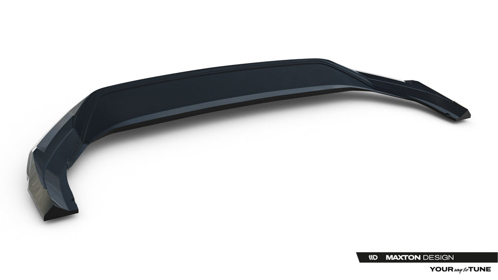 Maxton Design Street+ Spoilerlippe Front Ansatz V.1 passend für Skoda Superb Sportline Mk4 schwarz Hochglanz