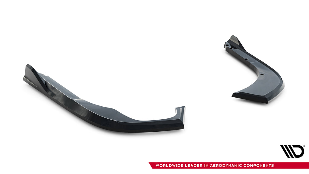 Maxton Design Heck Ansatz Flaps Diffusor V.2 passend für Skoda Superb Sportline Mk4 schwarz Hochglanz