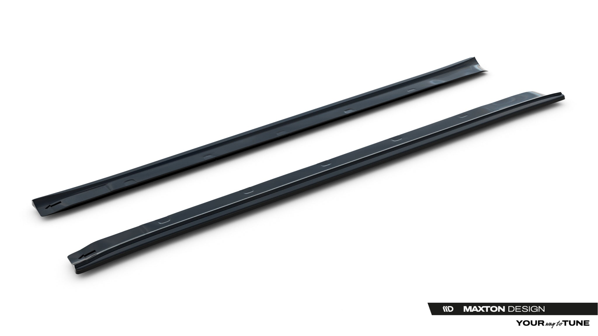 Maxton Design Street+ Seitenschweller Leisten passend für V.1 passend für Tesla Model S Mk1 schwarz Hochglanz