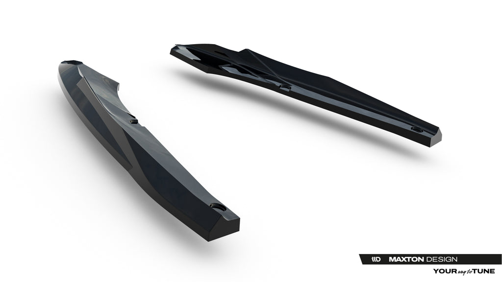 Maxton Design Heck Ansatz Flaps Diffusor V.5 passend für Cupra Leon ST Mk1 Facelift schwarz Hochglanz