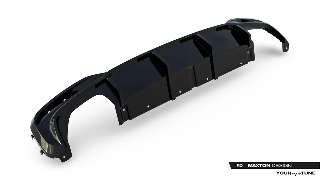 Maxton Design Diffusor Heck Ansatz Passend für Bmw 5er M-Paket Limousine / Touring G30 / G31 / G30 Facelift / G31 Facelift