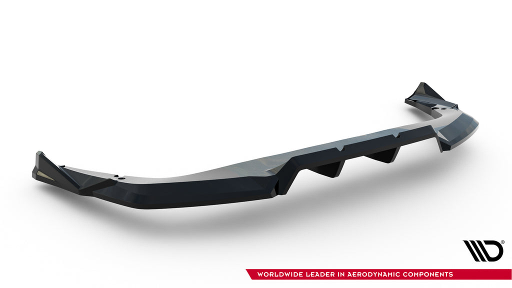 Maxton Design Street+ Mittlerer Diffusor RACE passend für BMW X2 M-Paket / iX2 U10 schwarz Hochglanz