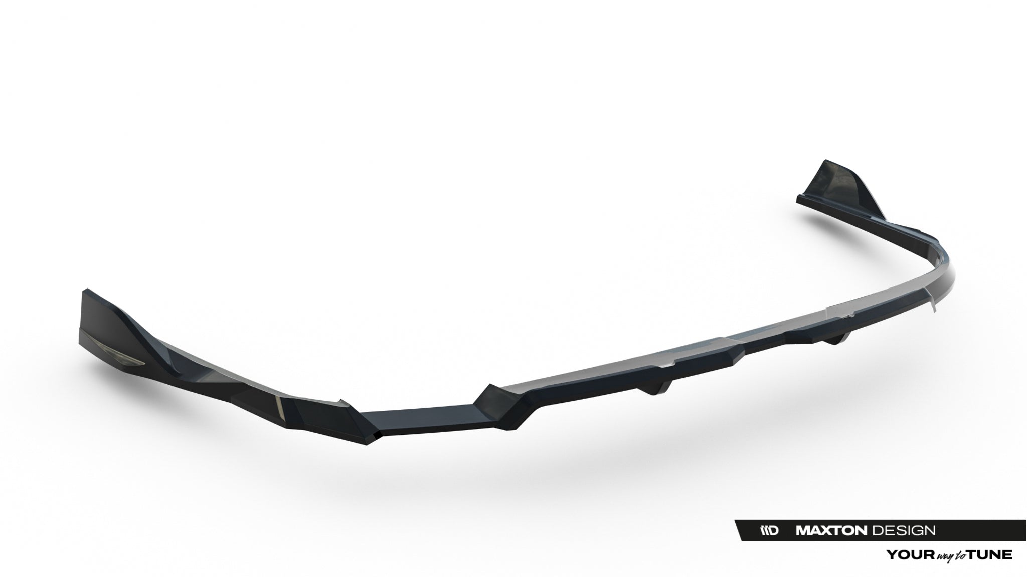 Maxton Design Street+ Mittlerer Diffusor RACE V.2 passend für Audi A6 S-Line C9 schwarz Hochglanz