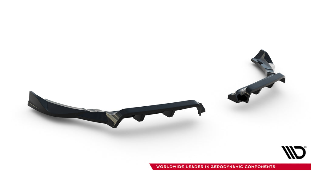 Maxton Design Street+ Mittlerer Diffusor RACE passend für Porsche 718 Cayman GTS 982c schwarz Hochglanz