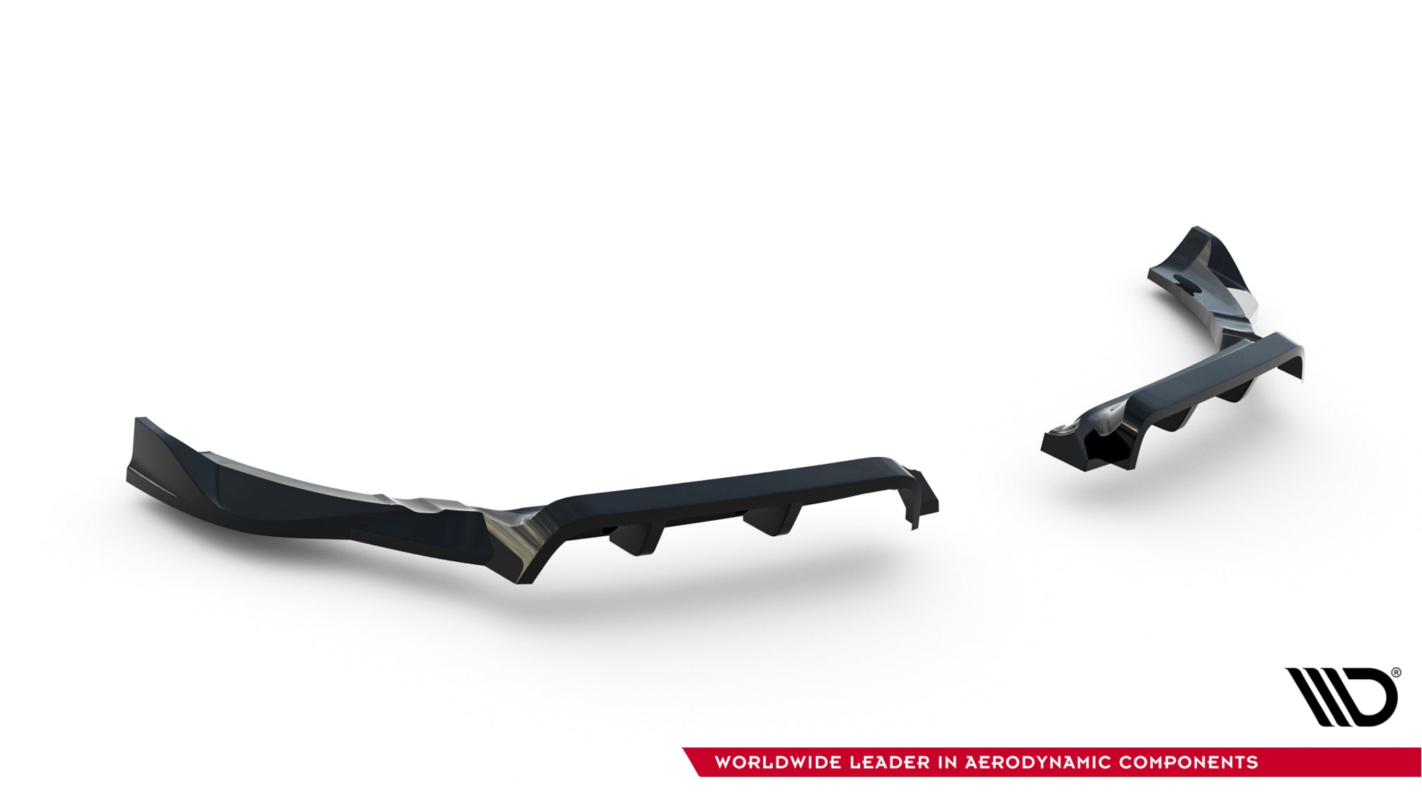 Maxton Design Street+ Mittlerer Diffusor RACE passend für Porsche 718 Cayman GTS 982c schwarz Hochglanz