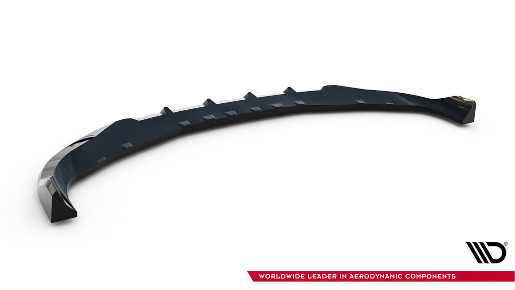 Maxton Design Street+ Spoilerlippe Front Ansatz V.1 passend für BMW 7 G70 schwarz Hochglanz
