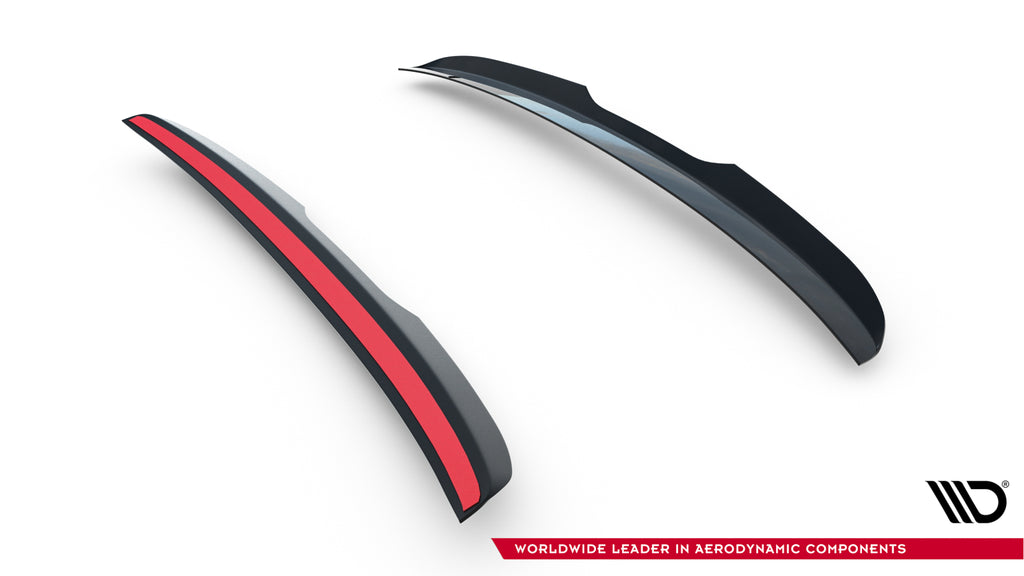 Maxton Design Spoiler CAP passend für Porsche Panamera GTS / 4S / E-Hybrid / Turbo S E-Hybrid Sport Turismo 971 Facelift schwarz Hochglanz