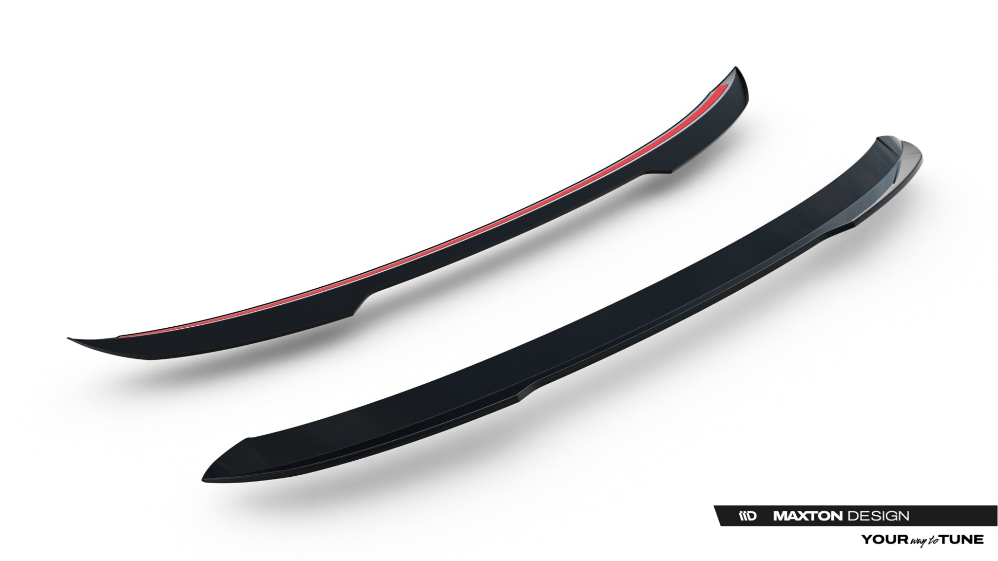Maxton Design Spoiler CAP passend für Renault Clio Mk5 Facelift schwarz Hochglanz