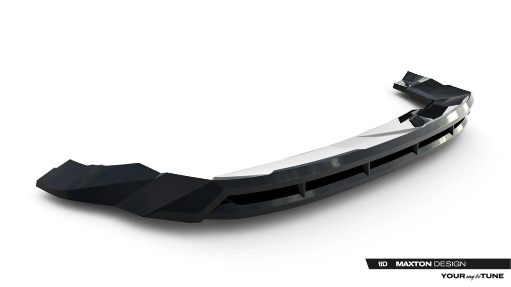 Maxton Design Street+ Spoilerlippe Front Ansatz Passend für Dacia Duster Mk3 Schwarz Hochglanz