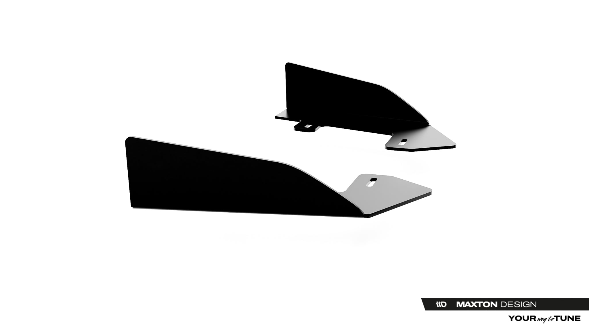 Maxton Design Front Stoßstange Flaps passend für Flaps Cupra Leon ST / Hatchback Mk1 Facelift schwarz Hochglanz
