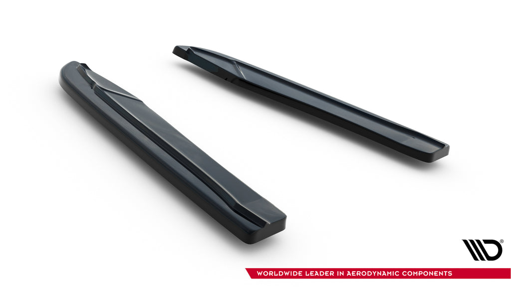 Maxton Design Heck Ansatz Flaps Diffusor passend für Skoda Octavia RS Mk3 / Mk3 FL Hatchback / Kombi schwarz Hochglanz