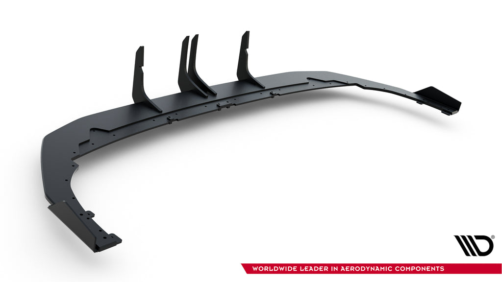 Maxton Design Street Pro Heckschürze + Flaps passend für Audi RS3 Limousine 8Y Facelift schwarz Hochglanz