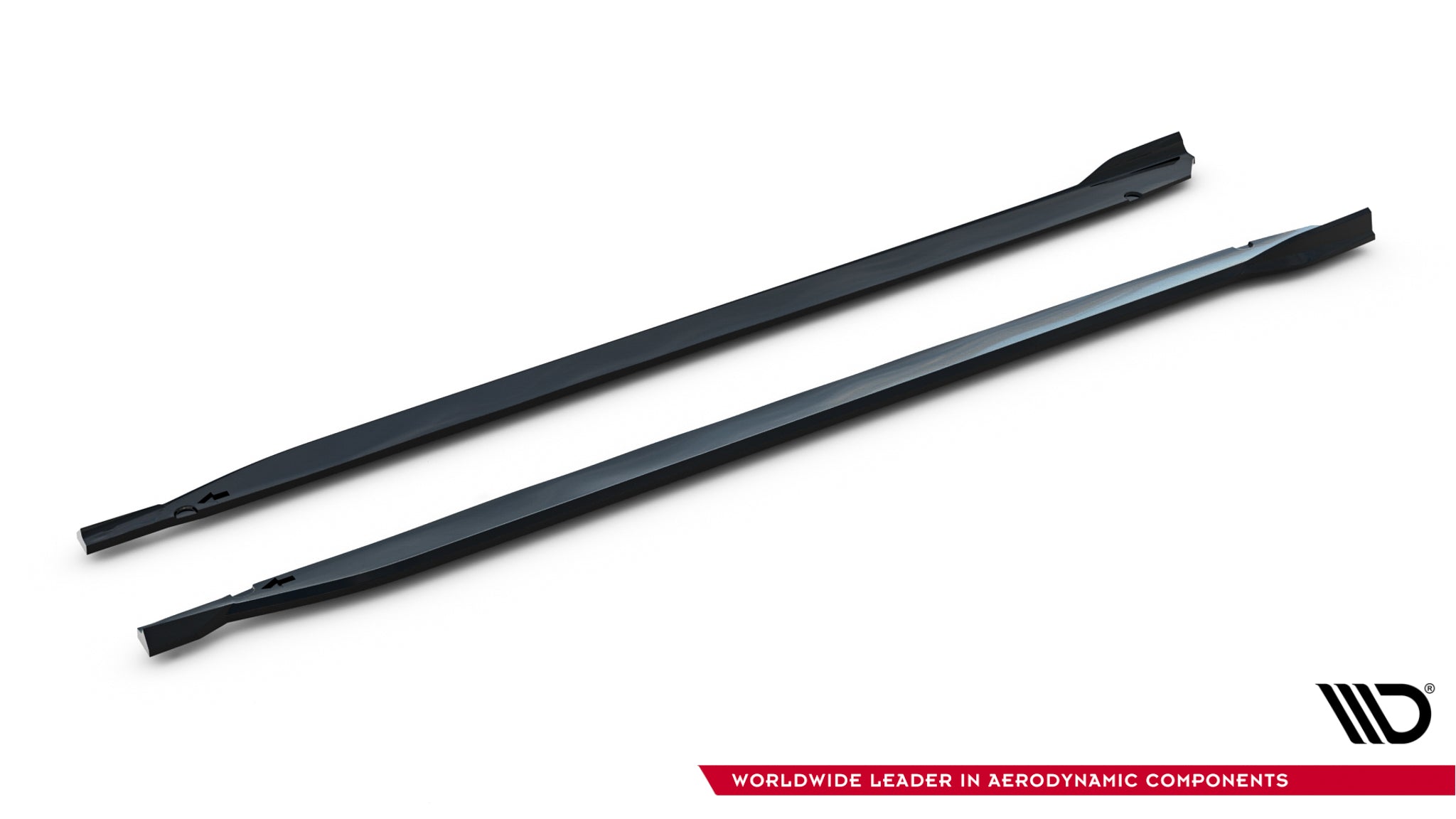 Maxton Design Street+ Seitenschweller Leisten V.2 passend für BMW M135i M Performance F70 schwarz Hochglanz