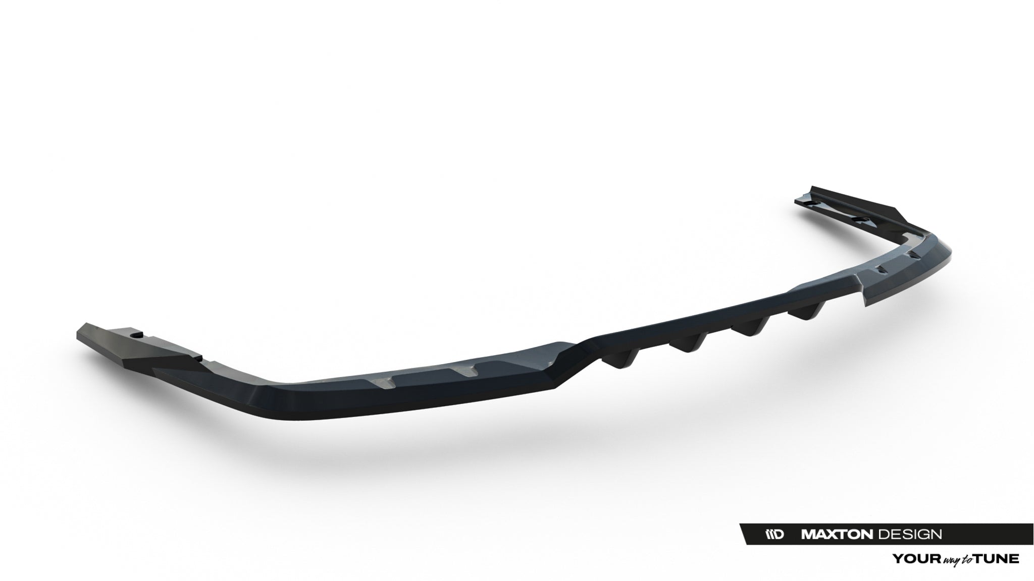 Maxton Design Street+ Mittlerer Diffusor RACE passend für BMW 2 M-Paket Gran Coupe F74 schwarz Hochglanz