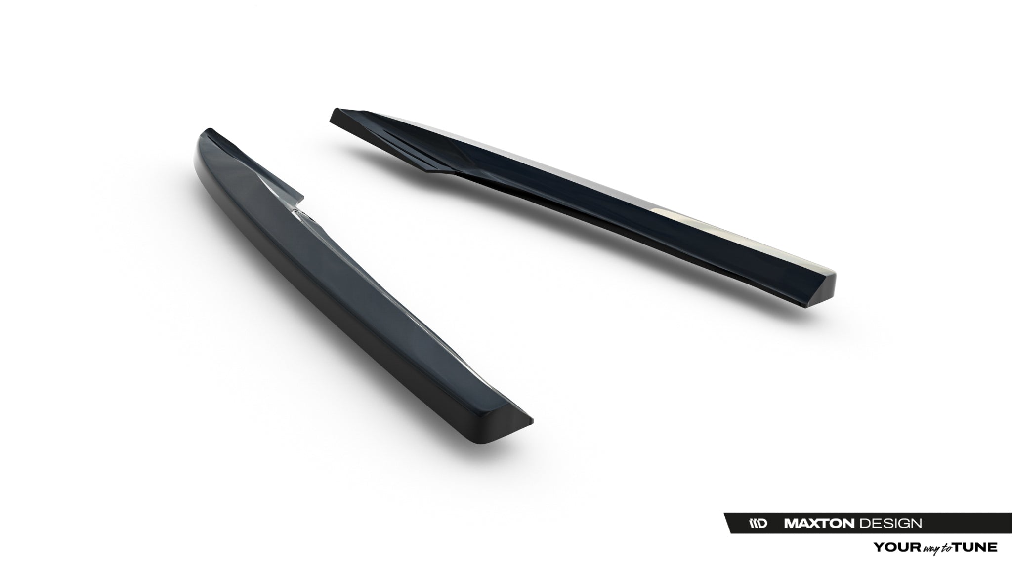 Maxton Design Heck Ansatz Flaps Diffusor passend für Audi A4 B8 Facelift schwarz Hochglanz