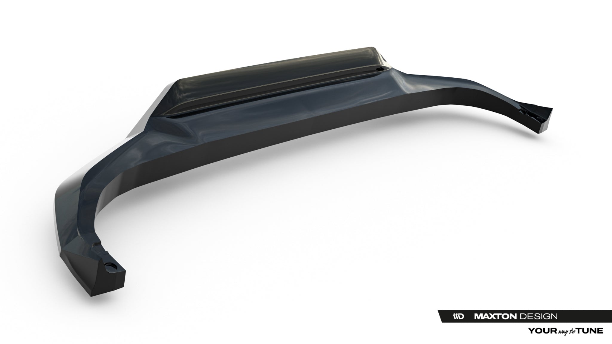Maxton Design Street+ Mittlerer Diffusor RACE passend für Toyota C-HR Mk2 schwarz Hochglanz