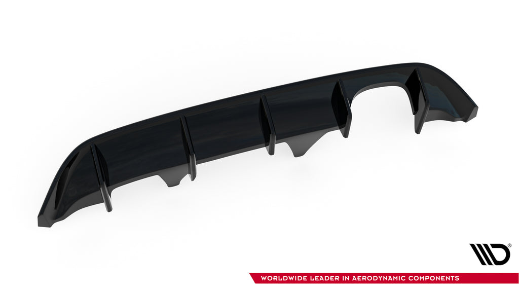Maxton Design Diffusor Heck Ansatz passend für Ford Fiesta Mk8 ST-Line schwarz Hochglanz