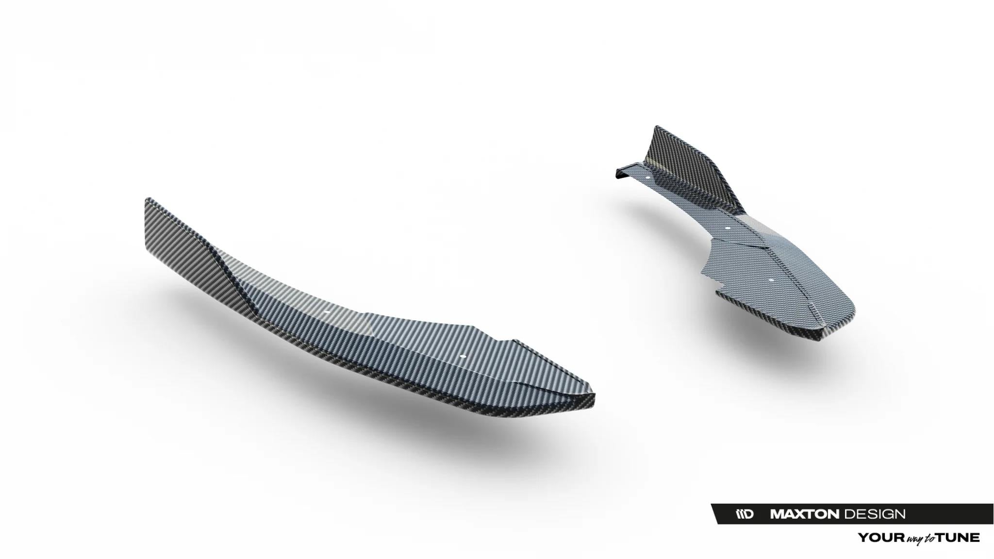 Maxton Design Prepreg Carbon Fiber Heck Ansatz Flaps Diffusor passend für Audi RS3 Sportback 8Y Facelift