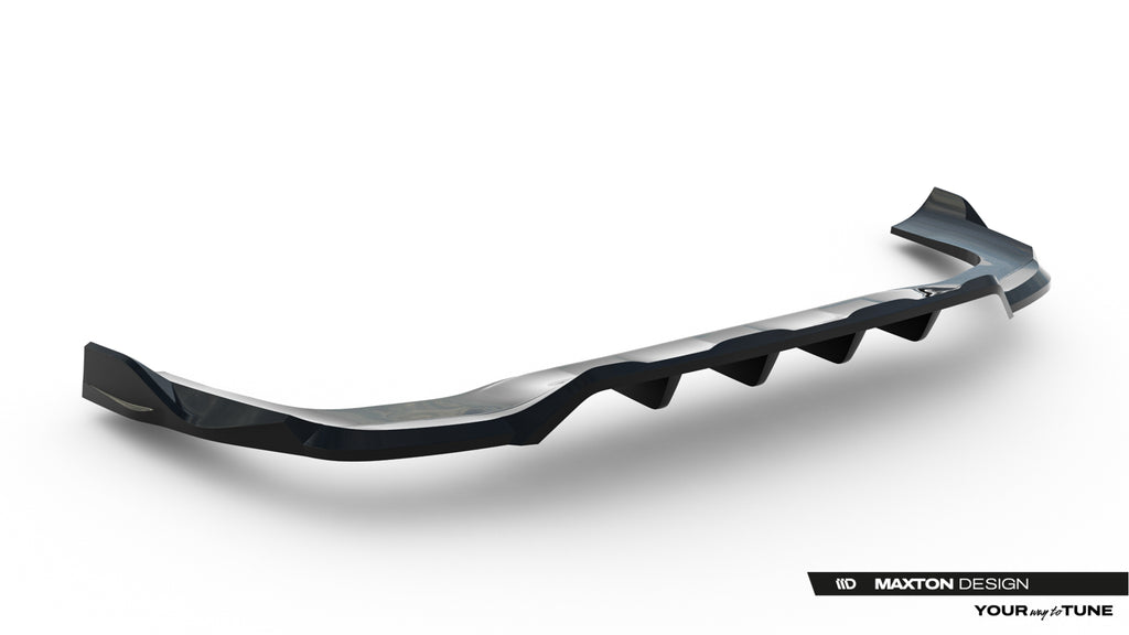 Maxton Design Street+ Mittlerer Diffusor RACE passend für Mercedes-Benz GLC Coupe C254 schwarz Hochglanz