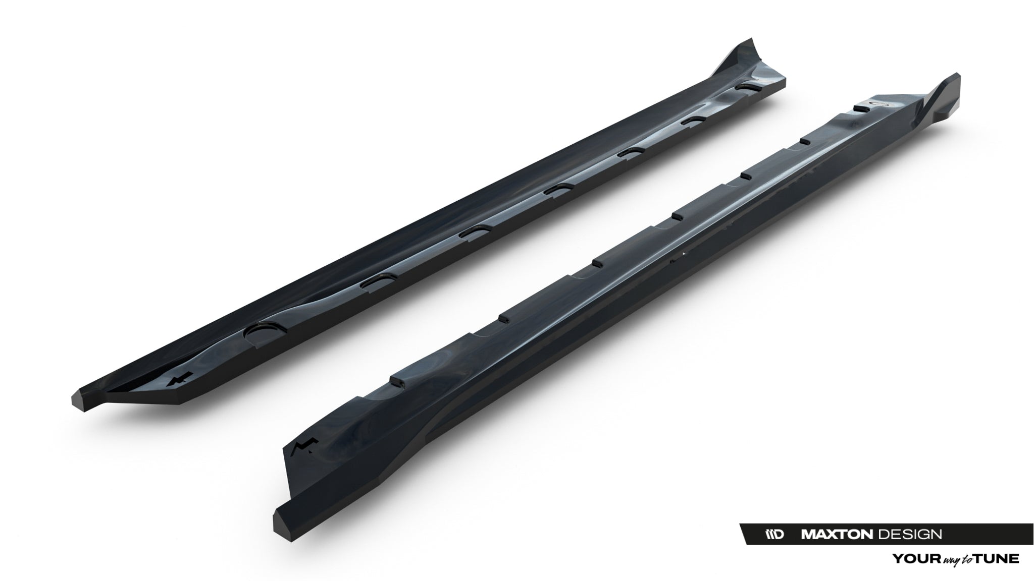 Maxton Design Street+ Seitenschweller Leisten passend für MG 3 Mk1 schwarz Hochglanz