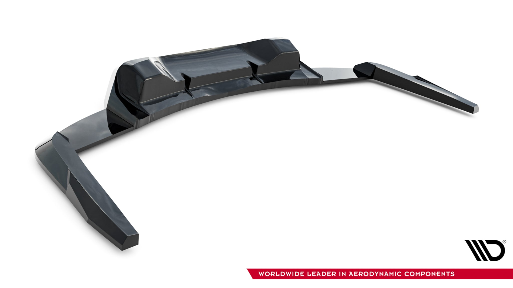 Maxton Design Street+ Mittlerer Diffusor RACE passend für Ford Mustang Dark Horse Mk7 schwarz Hochglanz