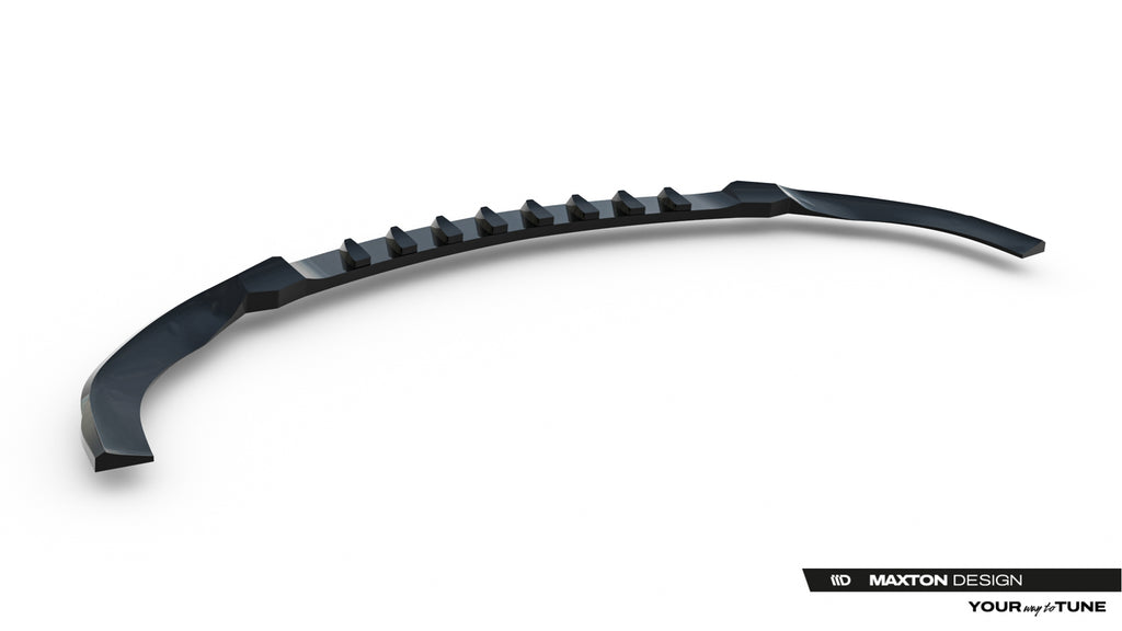 Maxton Design Street+ Spoilerlippe Front Ansatz passend für Mercedes-AMG CLE 53 Aero C236 schwarz Hochglanz