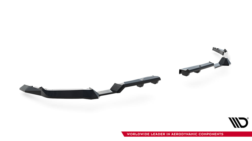 Maxton Design Heck Ansatz Flaps Diffusor V.1 passend für Toyota GR Corolla Mk12 schwarz Hochglanz
