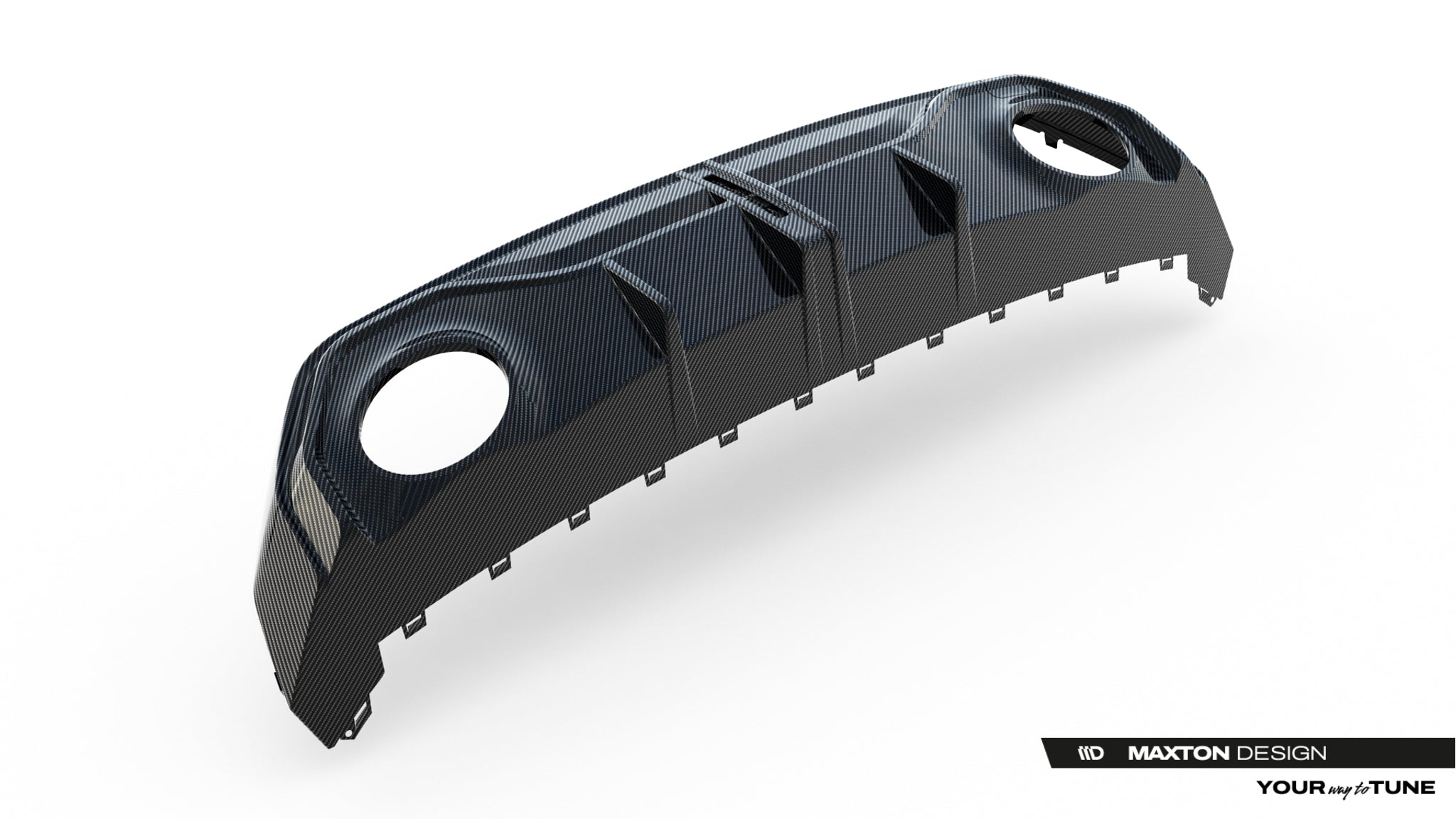 Maxton Design Prepreg Carbon Fiber Diffusor Heck Ansatz passend für Audi RS3 Sportback 8Y Facelift