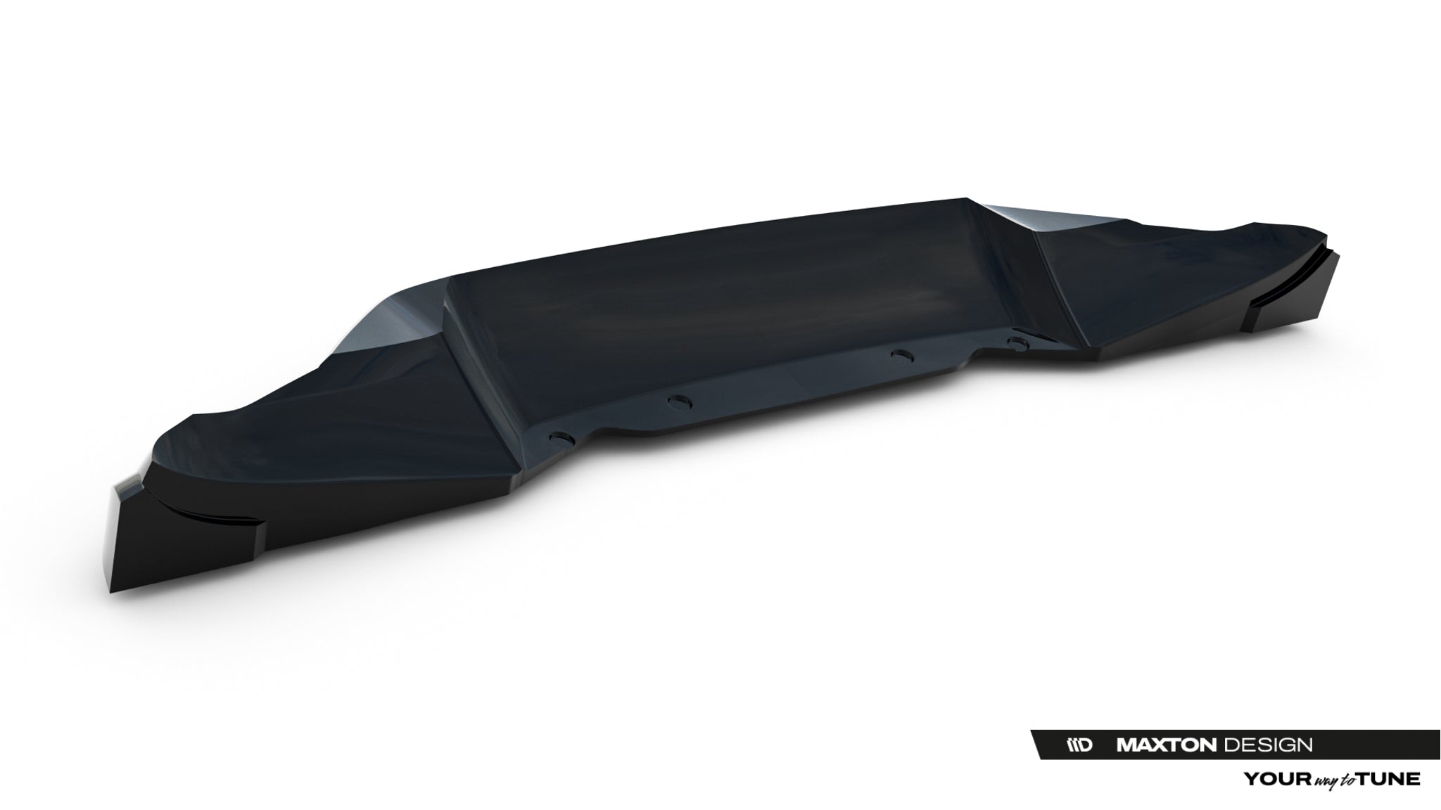 Maxton Design Street+ Spoilerlippe Front Ansatz passend für Land Rover Defender Mk4 schwarz Hochglanz