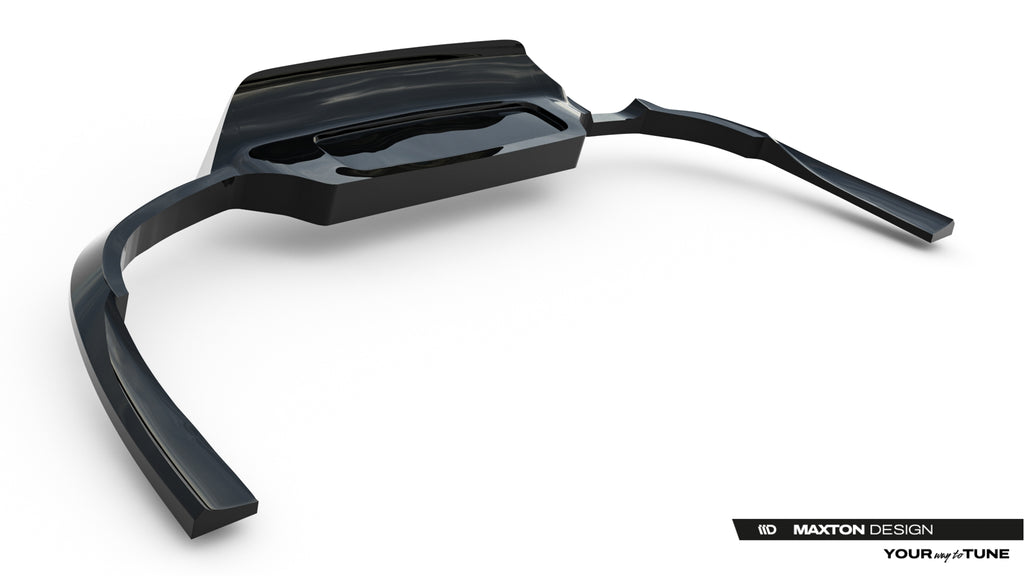 Maxton Design Street+ Mittlerer Diffusor RACE passend für Opel Insignia OPC-Line Mk2 schwarz Hochglanz