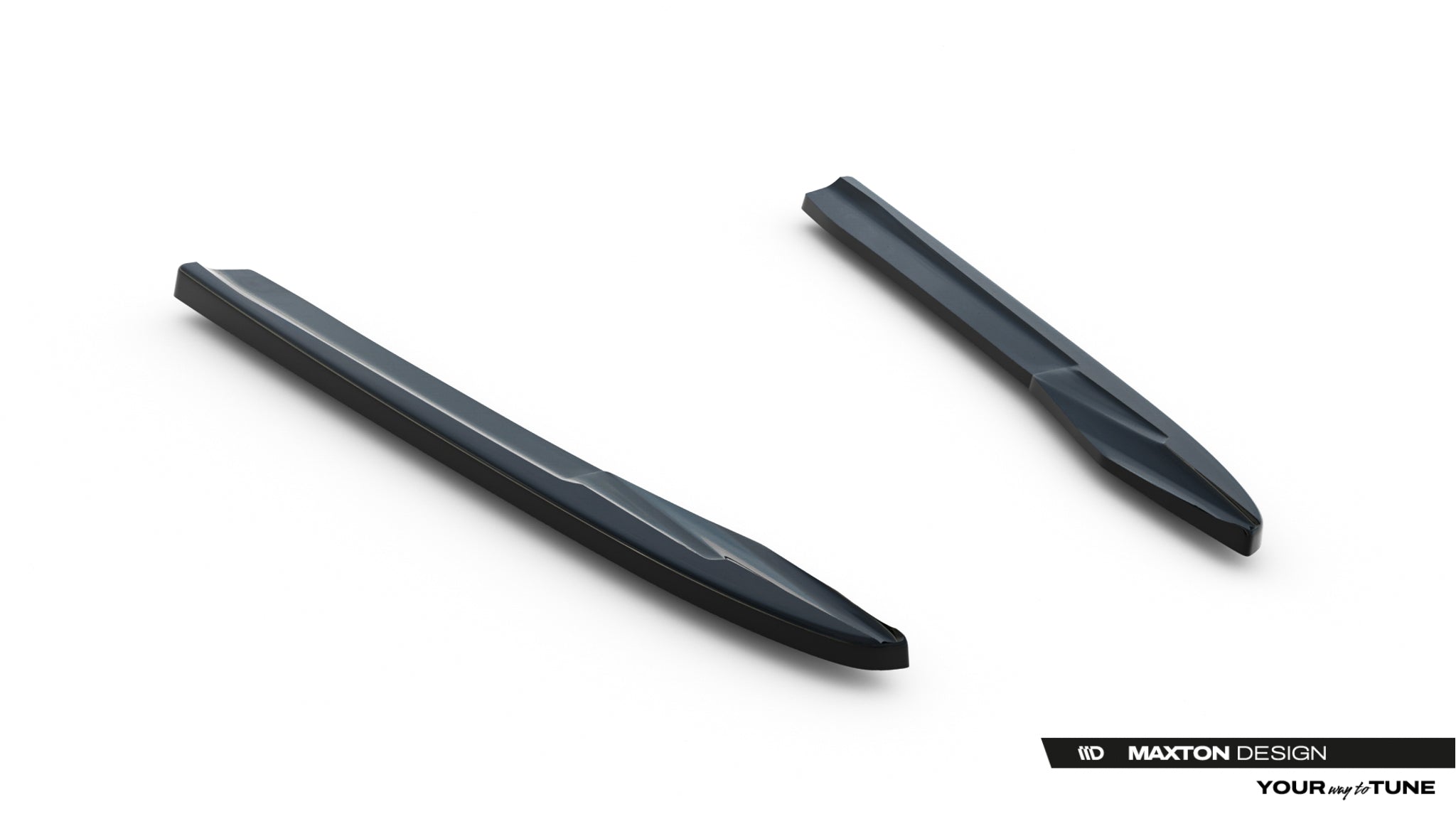 Maxton Design Heck Ansatz Flaps Diffusor passend für Audi A6 Limousine / Avant C8 / C8 Facelift schwarz Hochglanz