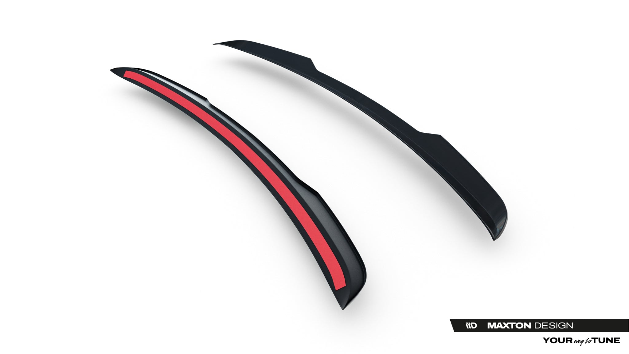 Maxton Design Heckspoiler Lippe Dodge Grand Caravan Mk5 Facelift Schwarz Hochglanz