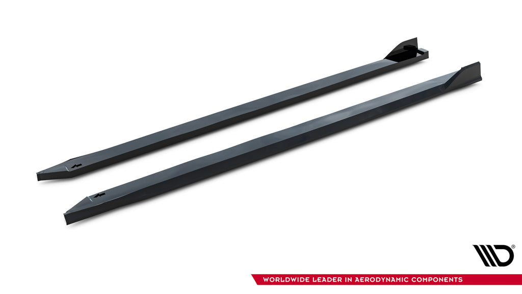 Maxton Design Street+ Seitenschweller Leisten V.2 passend für Toyota GR Corolla Mk12 schwarz Hochglanz
