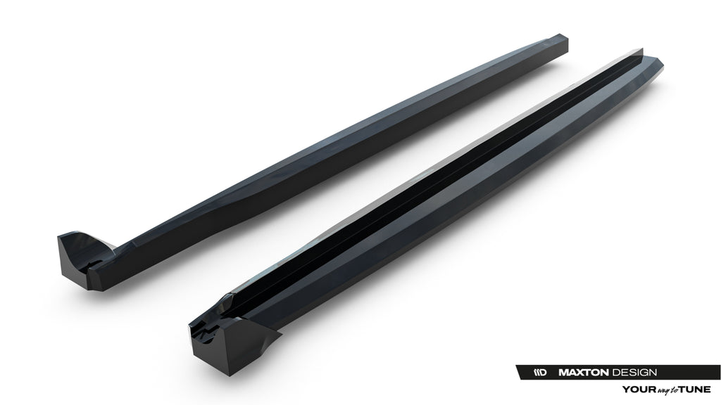 Maxton Design Street+ Seitenschweller Leisten passend für Land Rover Range Rover Evoque Dynamic Mk2 schwarz Hochglanz