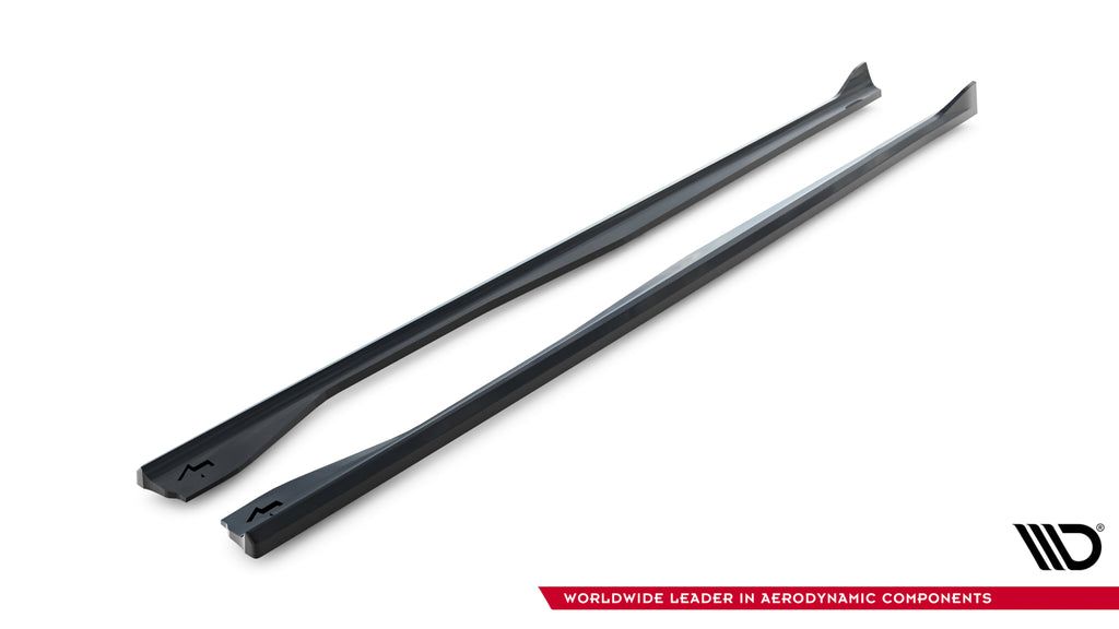 Maxton Design Street+ Seitenschweller Leisten passend für Mazda MX-5 Mk3 (NC) Facelift schwarz Hochglanz